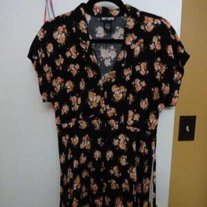 hot topic flower dress small tie back